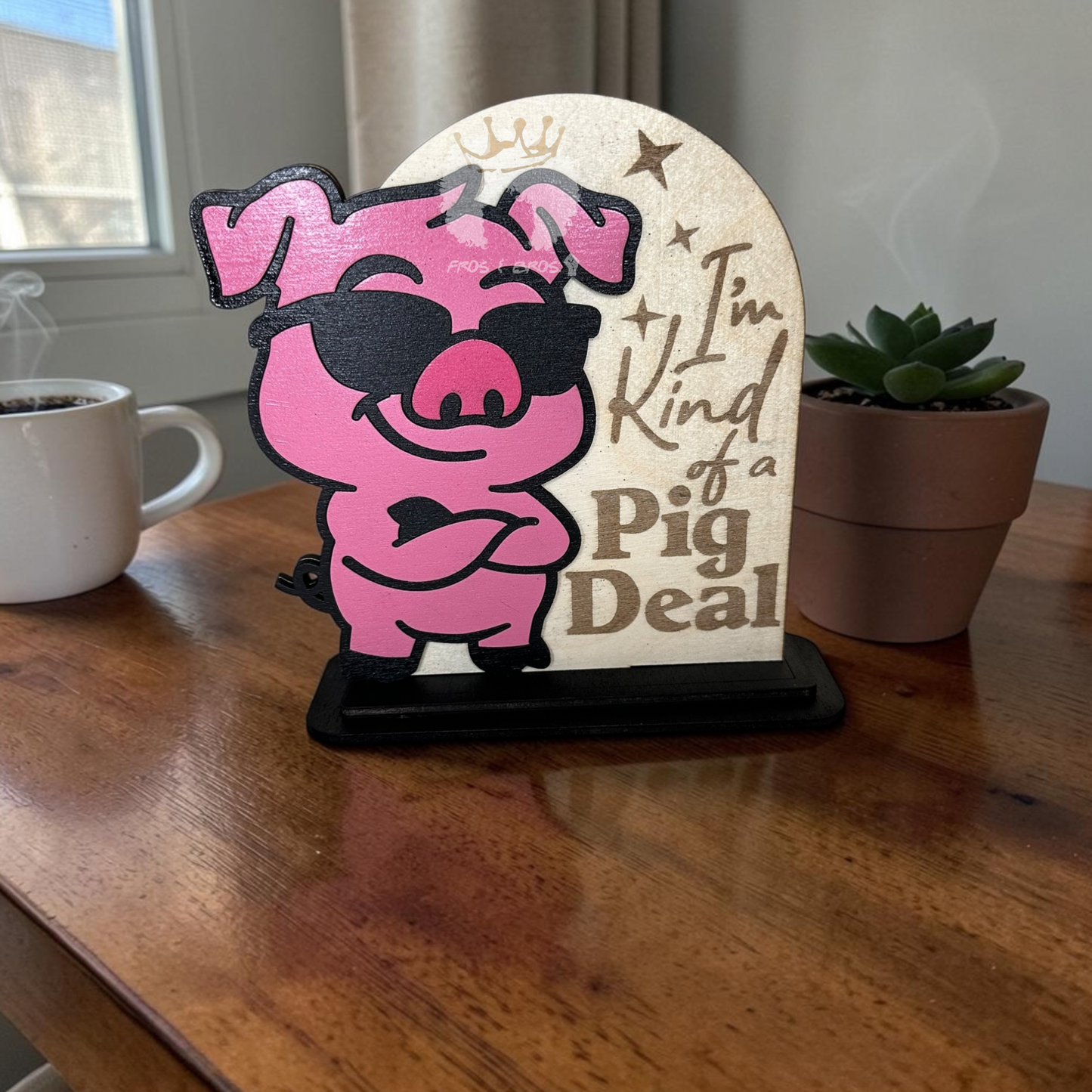 Funny Animal Desk Stands- Laser Cut Wood Decor