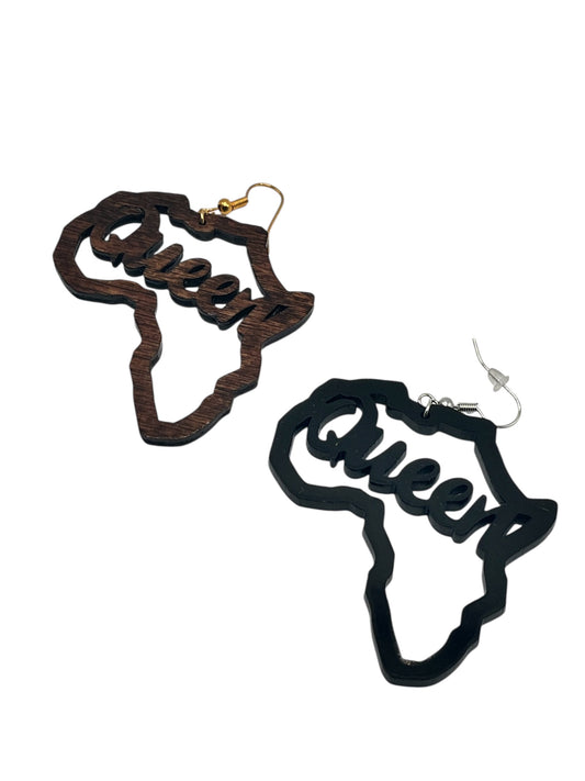 Africa “Queen” Cutout Earrings
