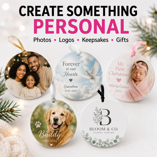 Double-Sided Sublimation Acrylic Ornament Blanks