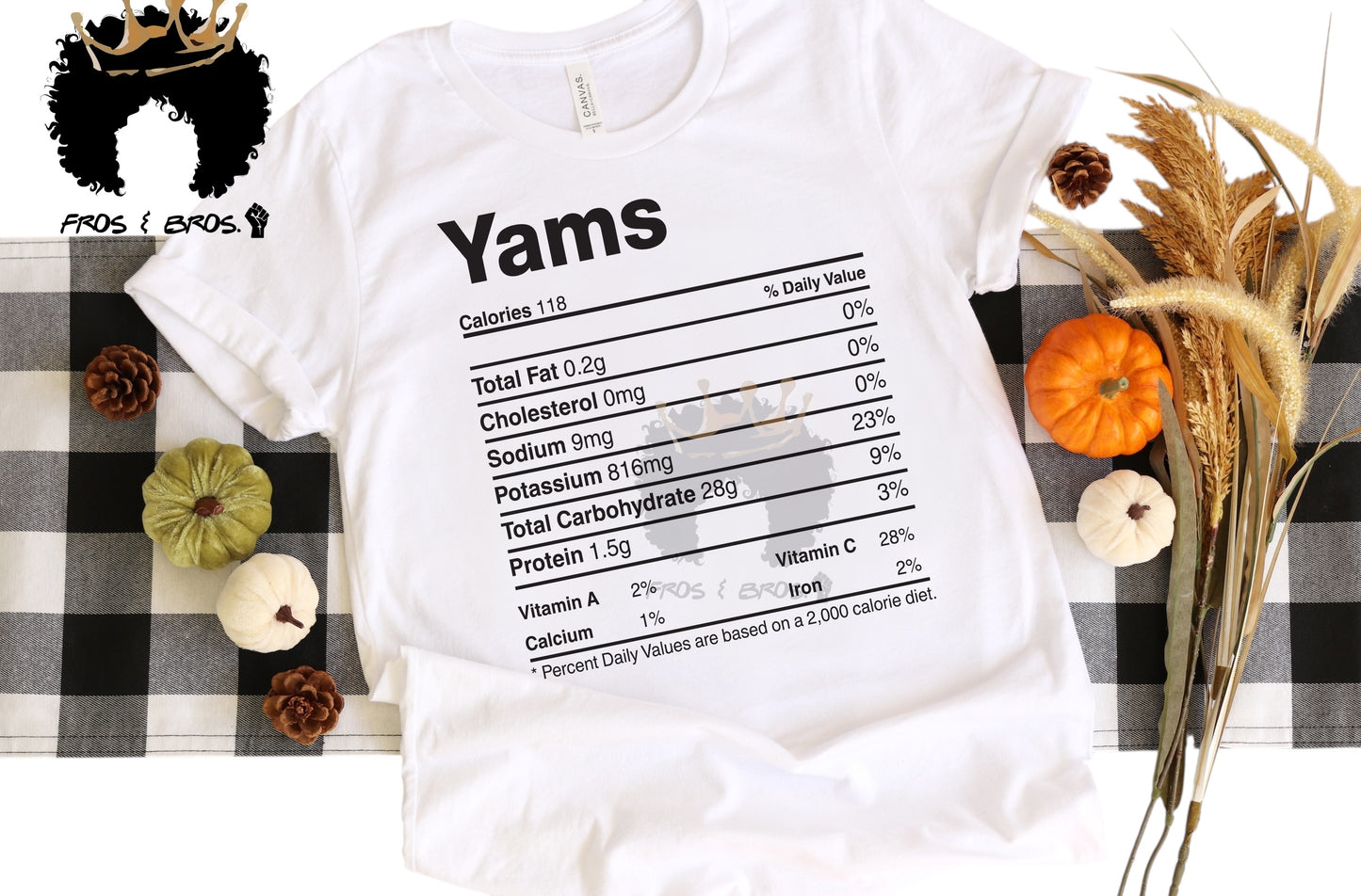 Thanksgiving Nutrition Facts Tees