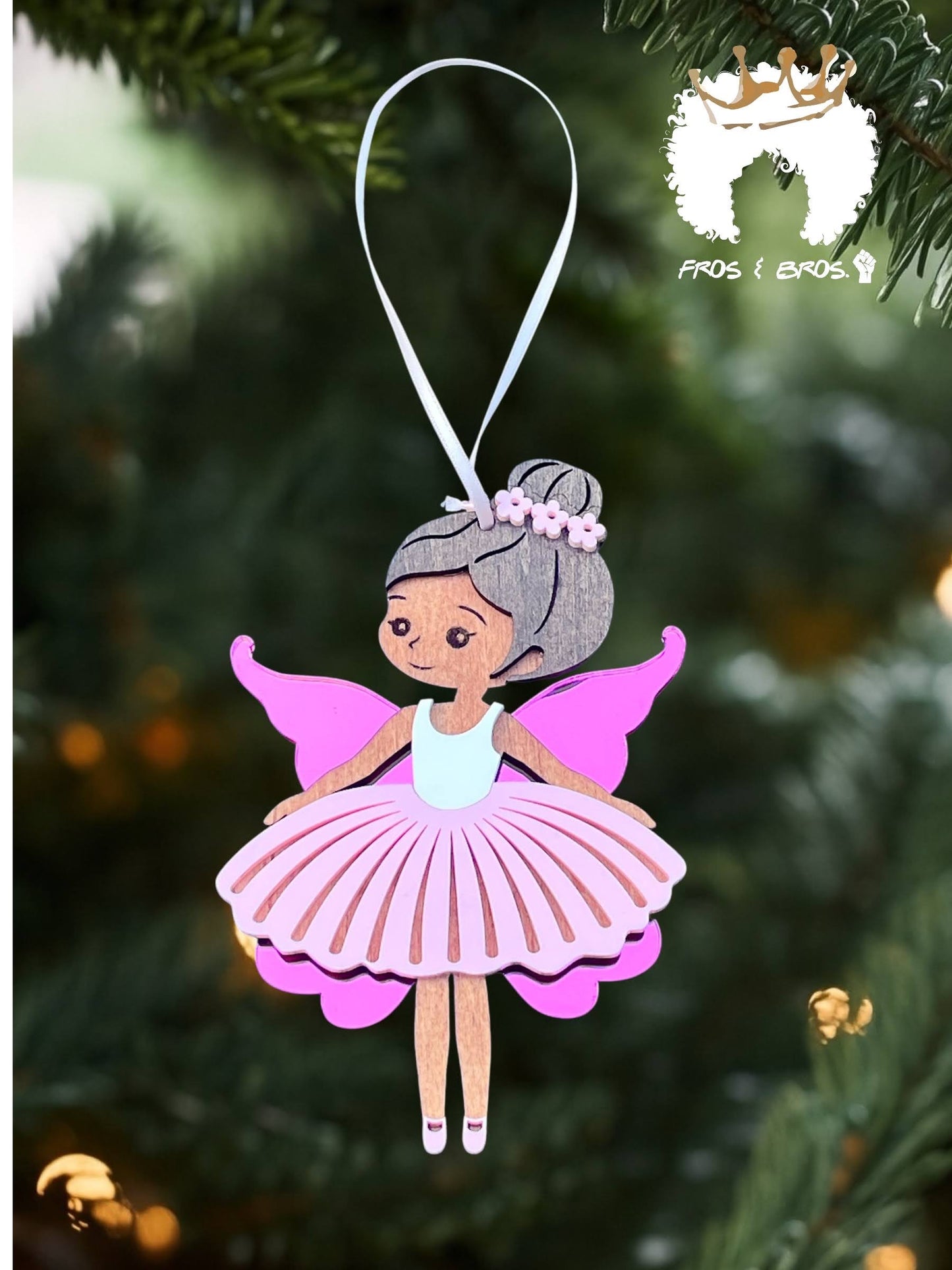 Fairy or Ballerina Ornament – Customizable Skin Tones & Colors