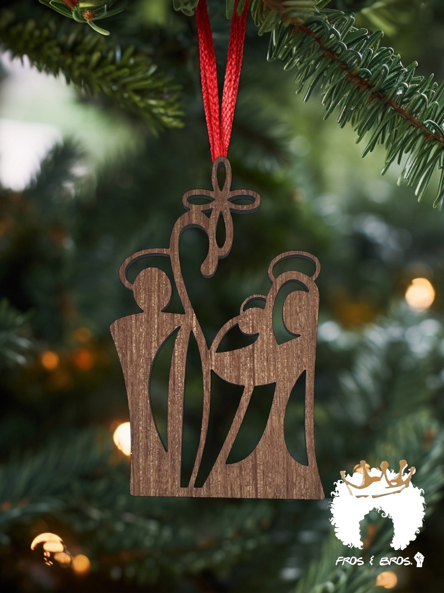Abstract Nativity Ornament