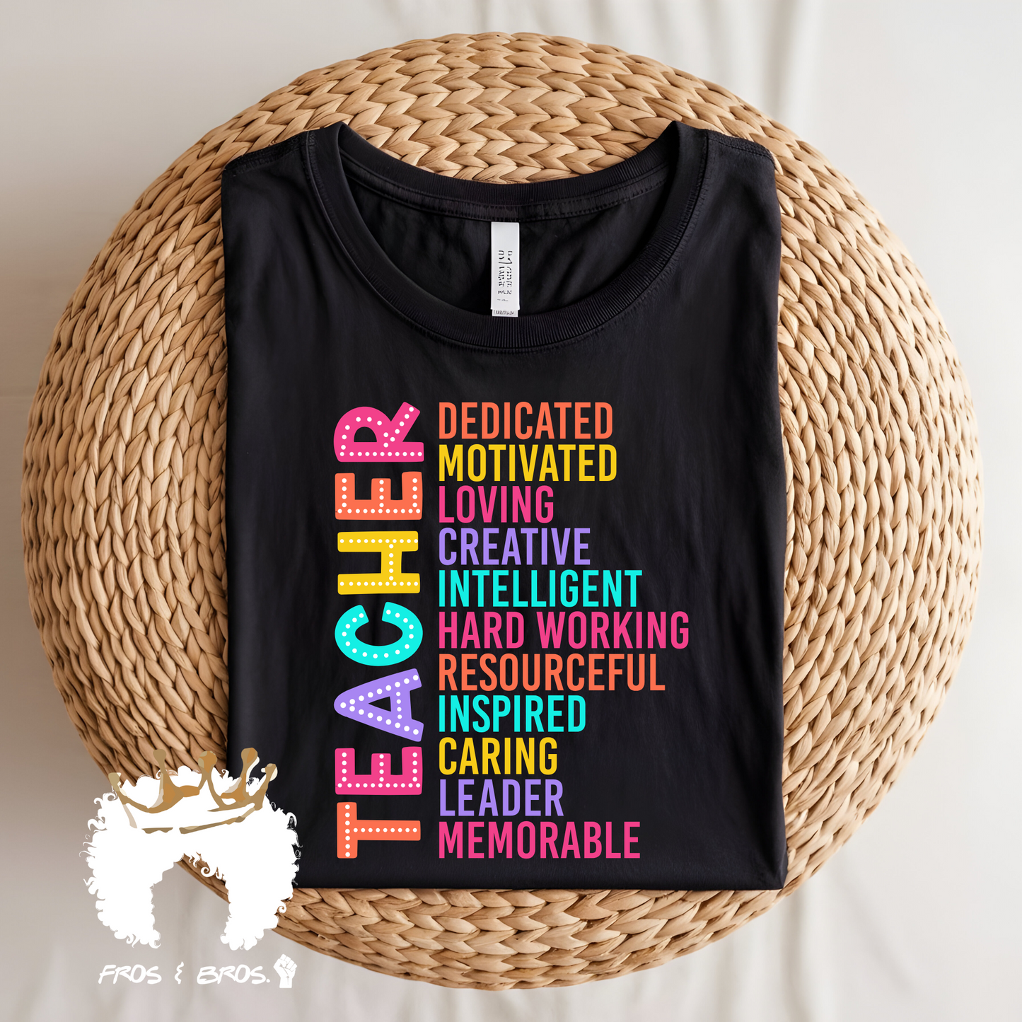 TEACHER Acrostic Word Art DTF Transfer
