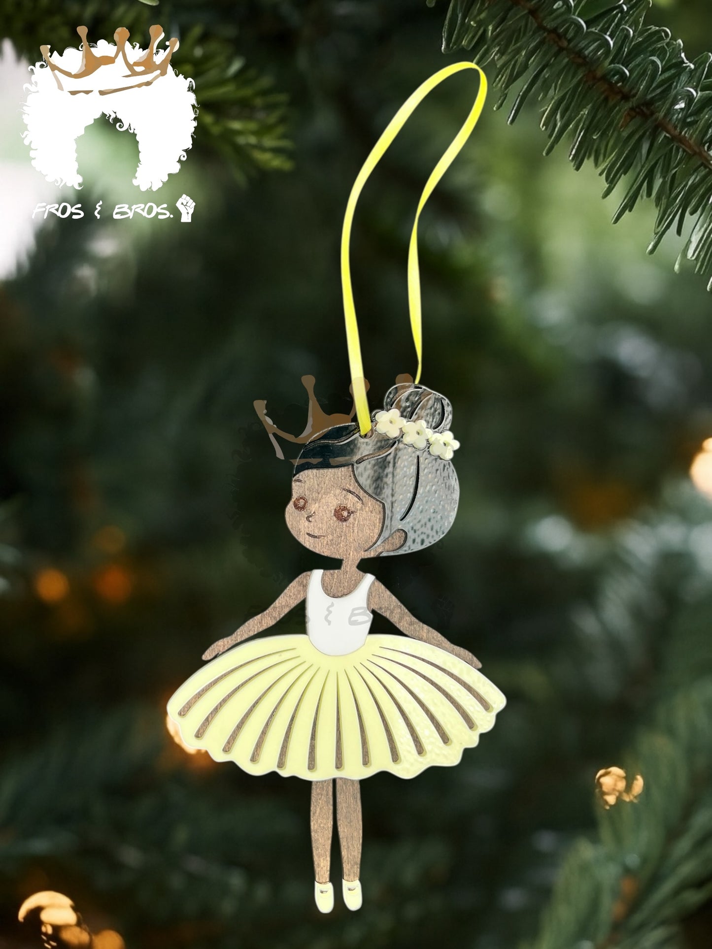 Fairy or Ballerina Ornament – Customizable Skin Tones & Colors