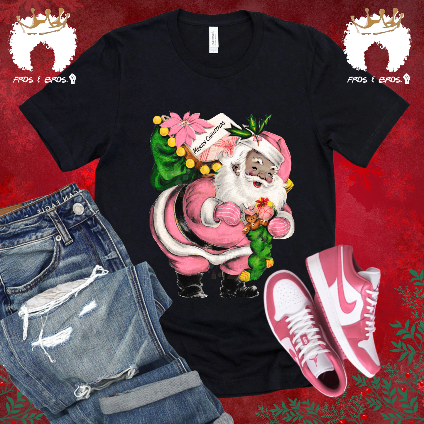 Retro Santa DTF Transfer