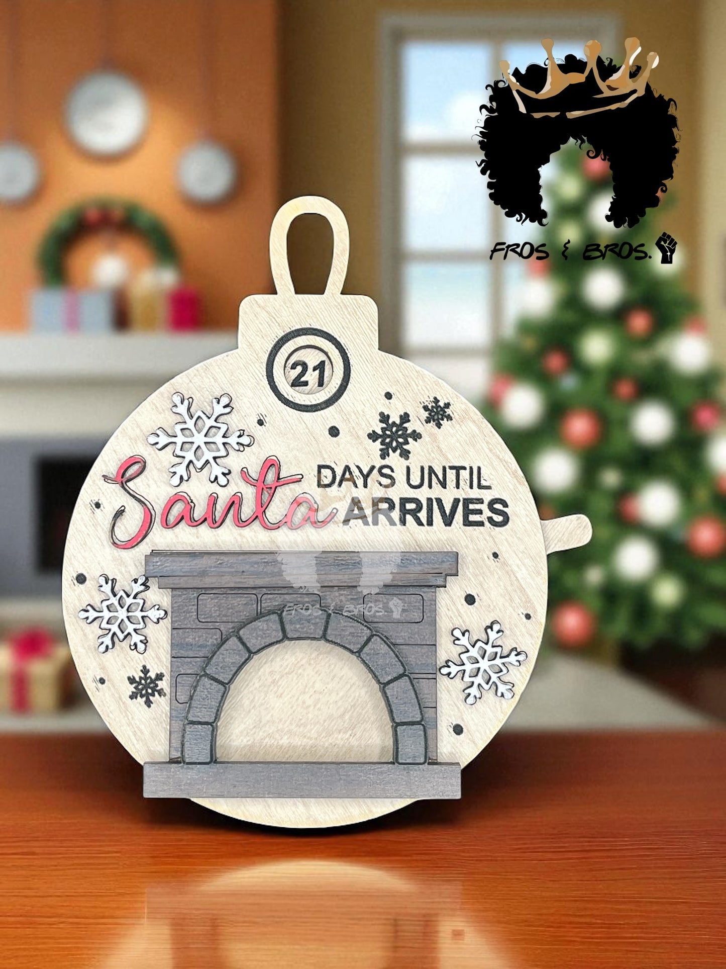 “Days Until Santa Arrives” Countdown Ornament