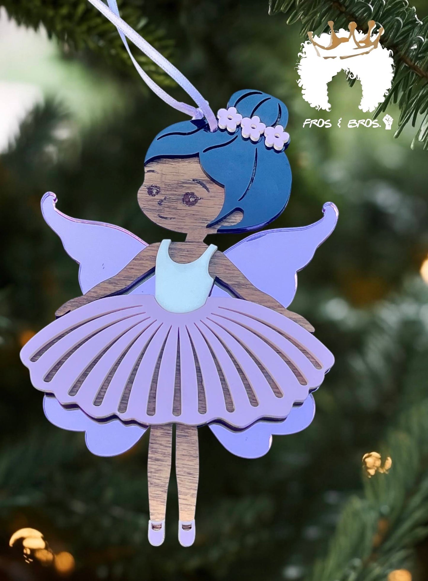 Fairy or Ballerina Ornament – Customizable Skin Tones & Colors
