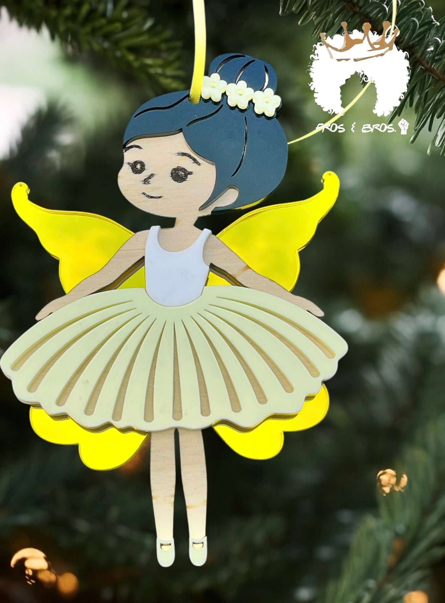 Fairy or Ballerina Ornament – Customizable Skin Tones & Colors