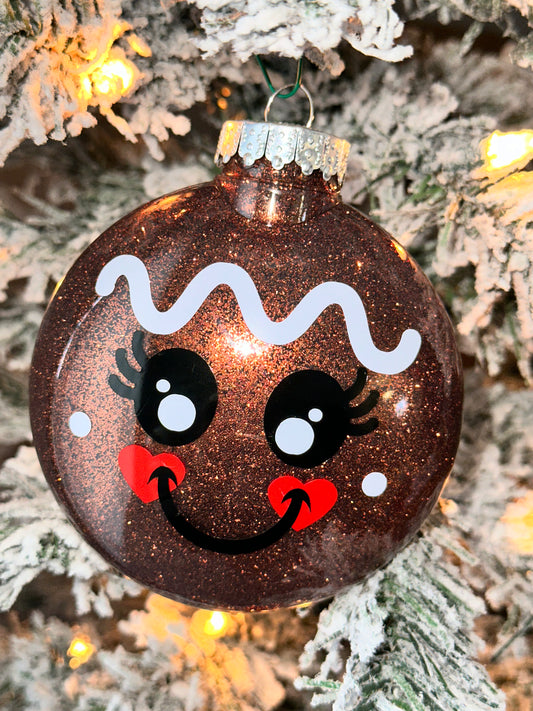 Gingerbread Face Ornaments
