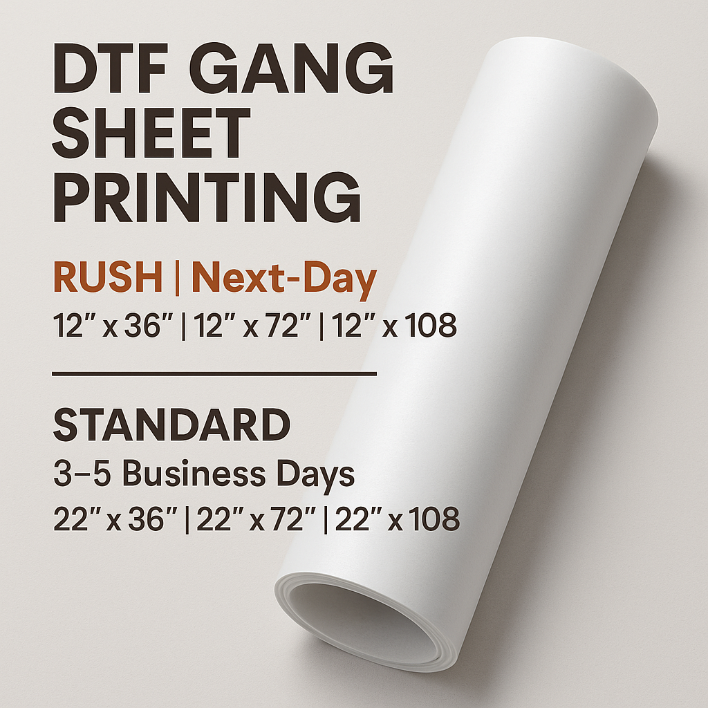 Custom DTF Gang Sheet NEXT DAY SHIP