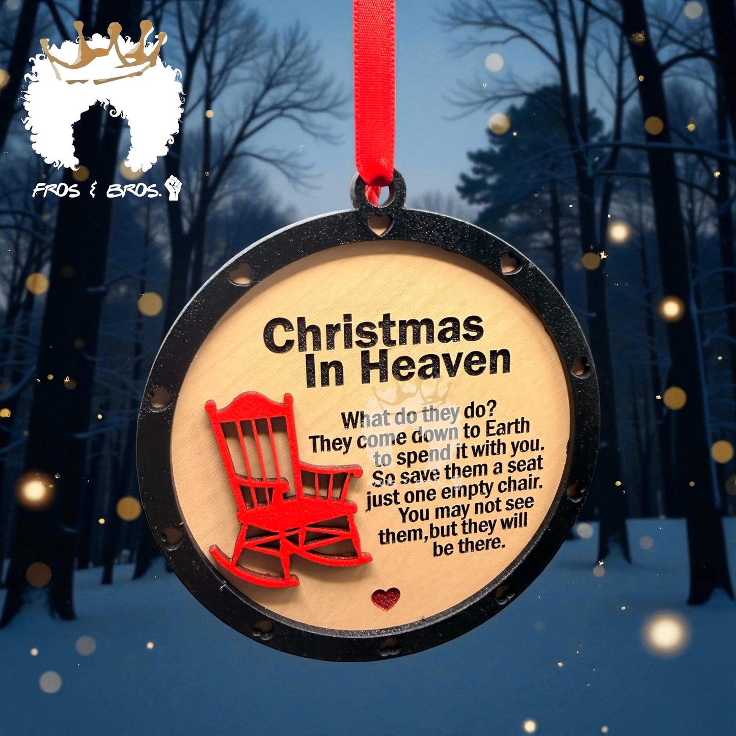 Christmas in Heaven Memorial Ornament