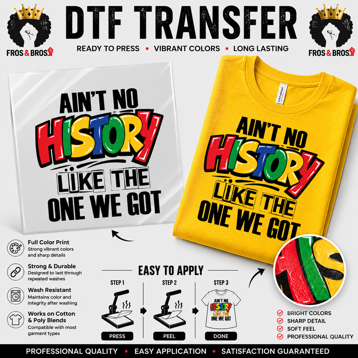 Ain’t No History DTF Transfer