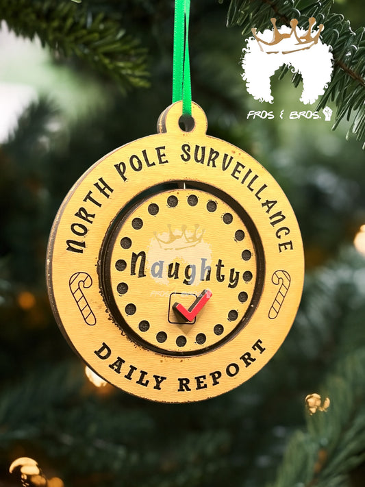 North Pole Surveillance Daily Report Ornament