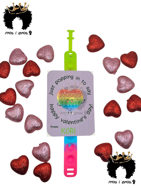 Pop-It Valentine Card Set (Set of 4)