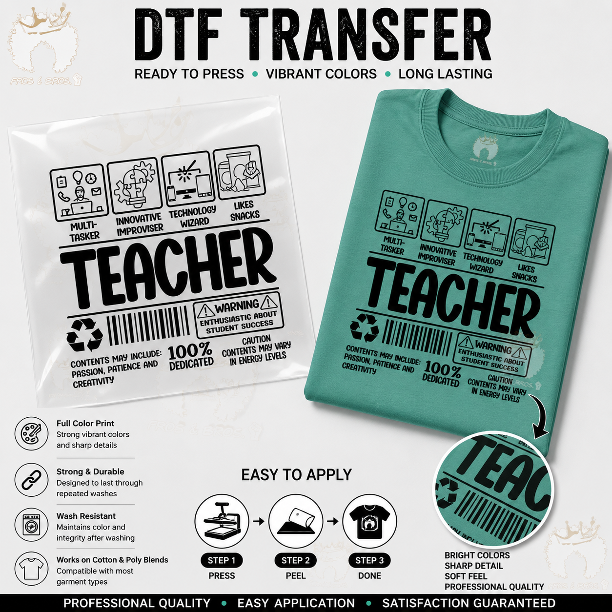 Teacher Composition Label DTF