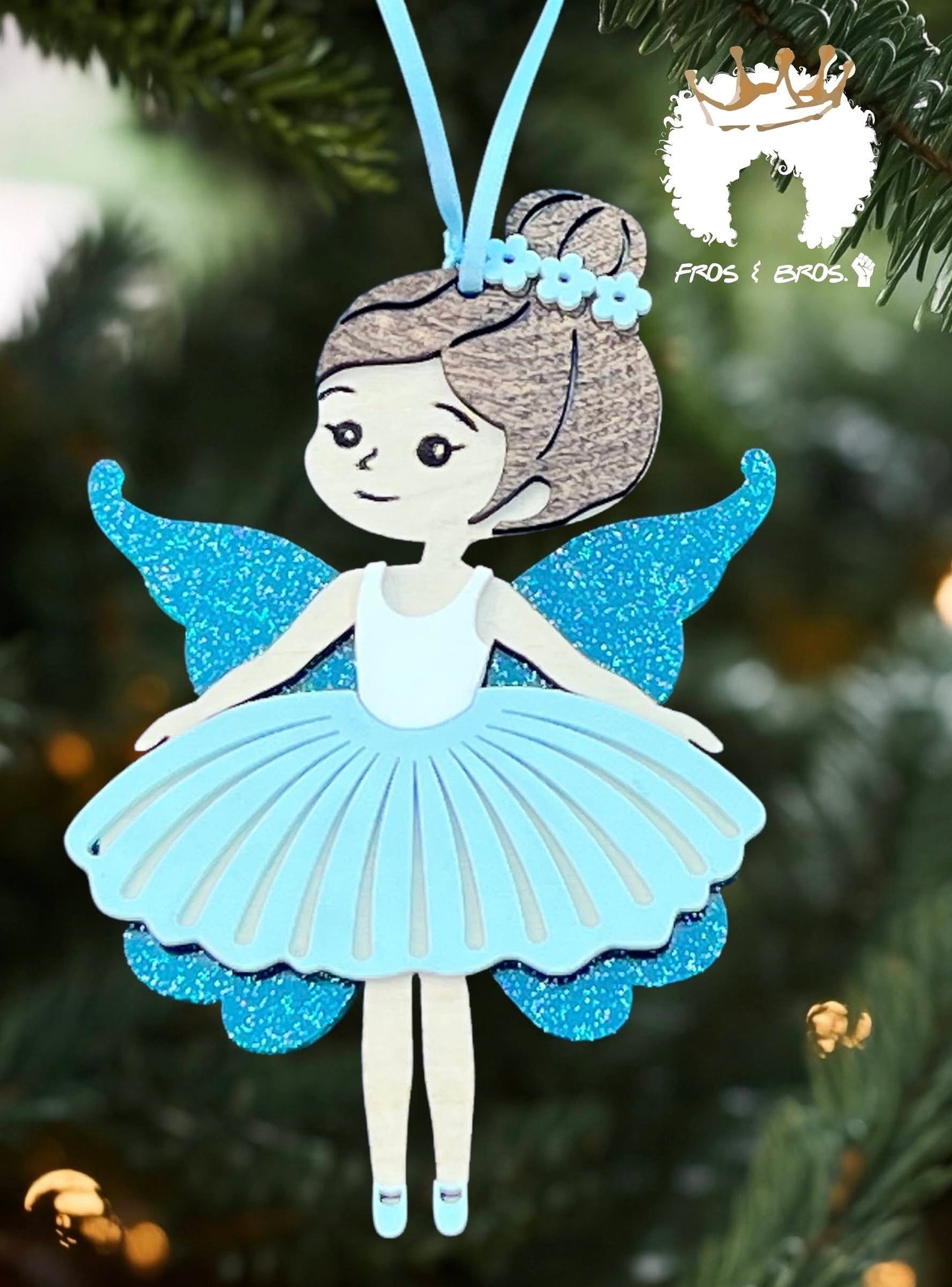 Fairy or Ballerina Ornament – Customizable Skin Tones & Colors