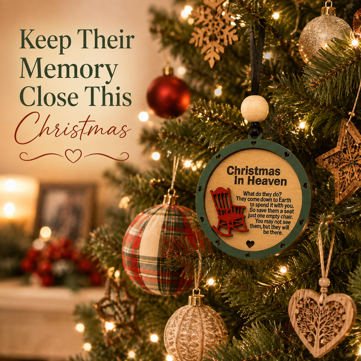 Christmas in Heaven Memorial Ornament