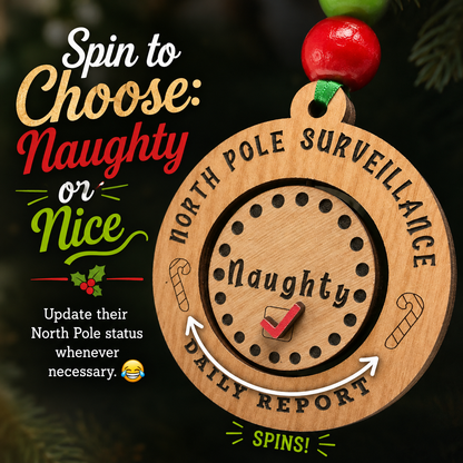 North Pole Surveillance Daily Report Ornament