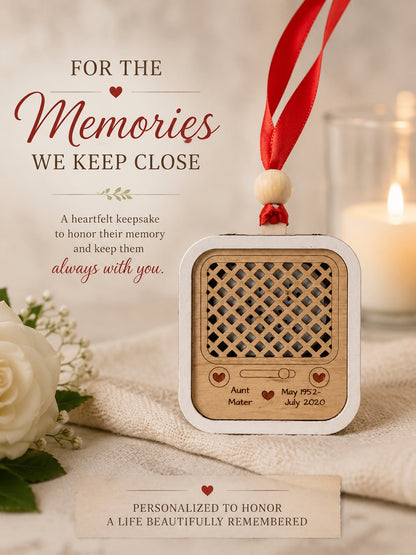 Personalized Vintage Radio Ornament