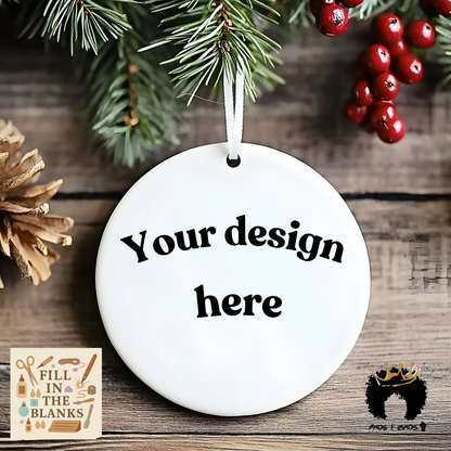 Round Acrylic Sublimation Ornament Blanks