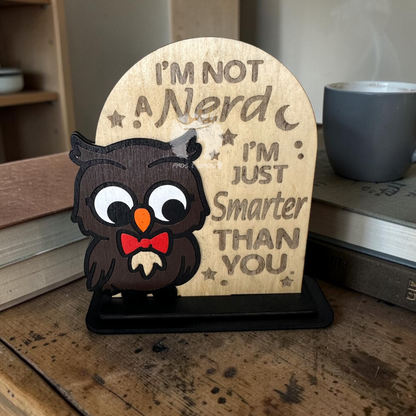 Funny Animal Desk Stands- Laser Cut Wood Decor