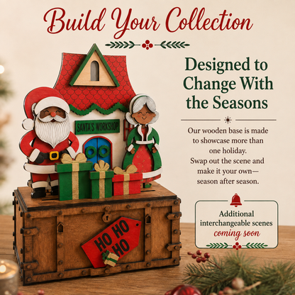 Santa’s Workshop Interchangeable Christmas Display