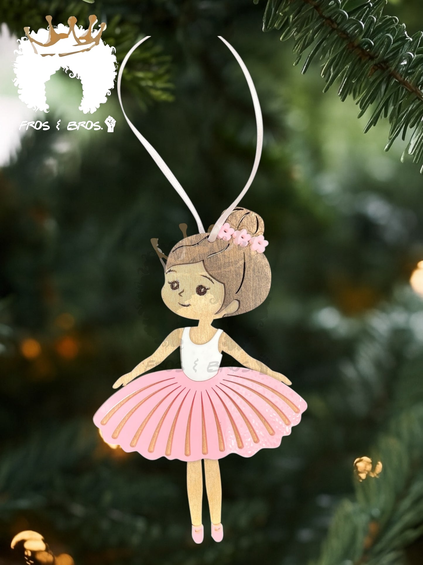 Fairy or Ballerina Ornament – Customizable Skin Tones & Colors
