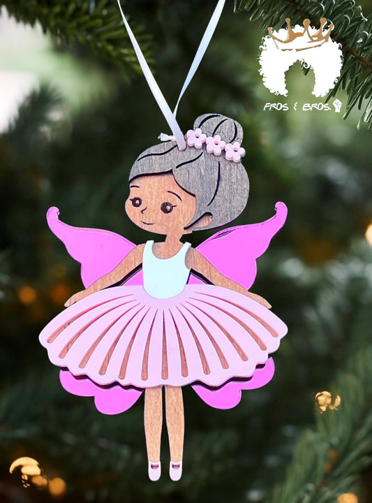 Fairy or Ballerina Ornament – Customizable Skin Tones & Colors