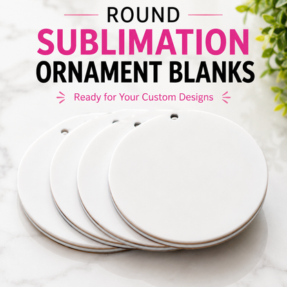 Double-Sided Sublimation Acrylic Ornament Blanks