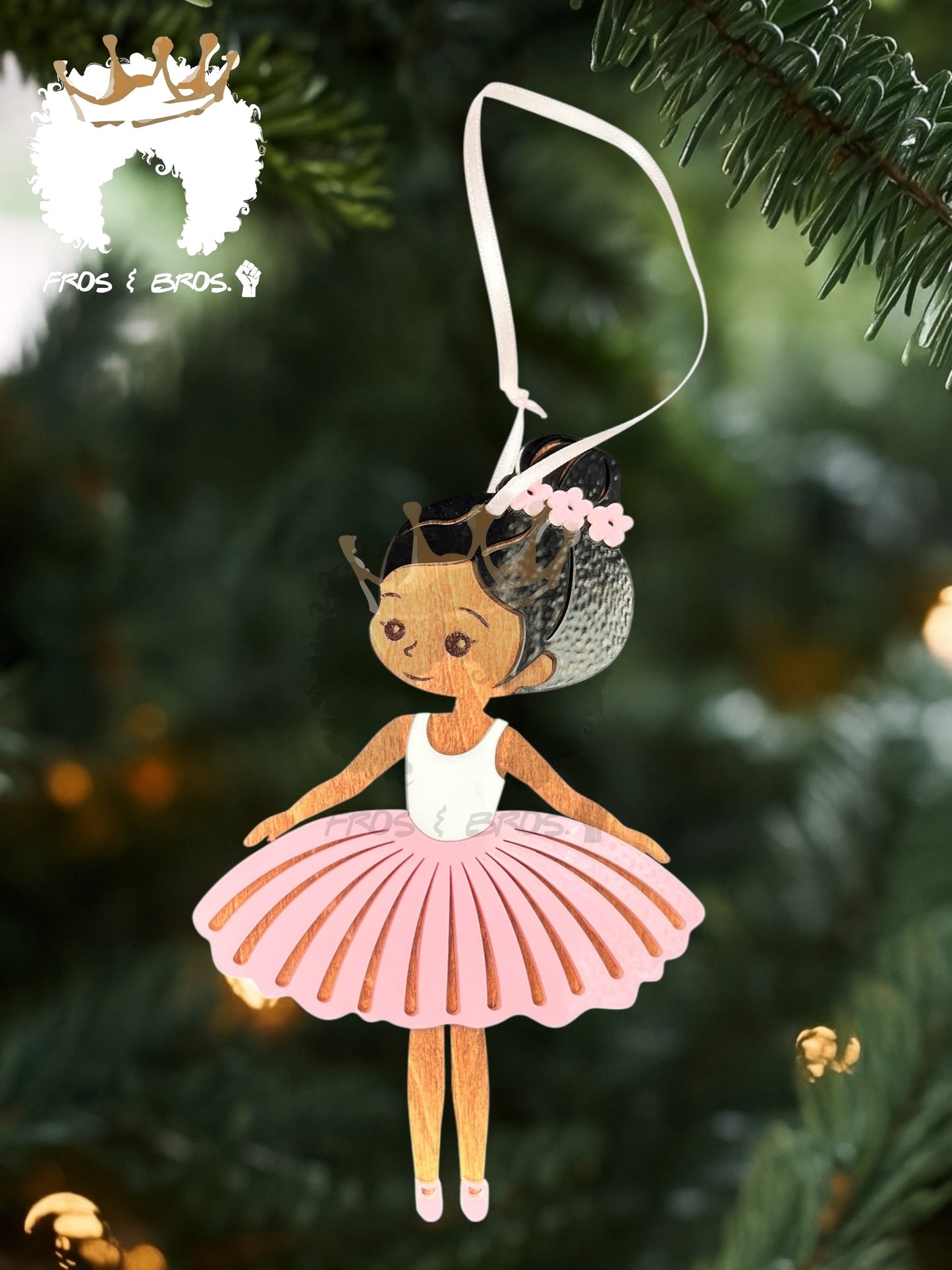 Fairy or Ballerina Ornament – Customizable Skin Tones & Colors
