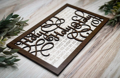 Layered Hymn Wall Art