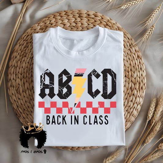 ABCD Back in Class” DTF Transfer