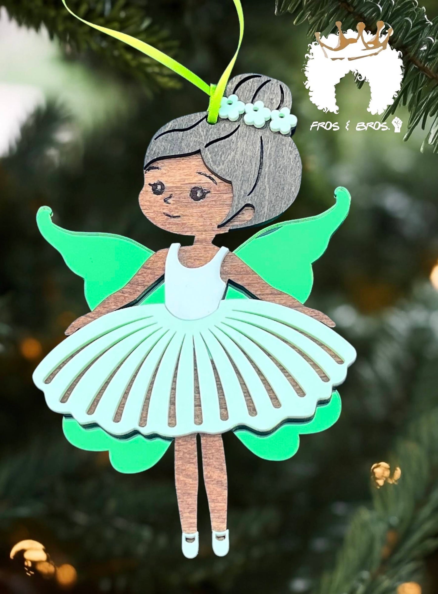 Fairy or Ballerina Ornament – Customizable Skin Tones & Colors