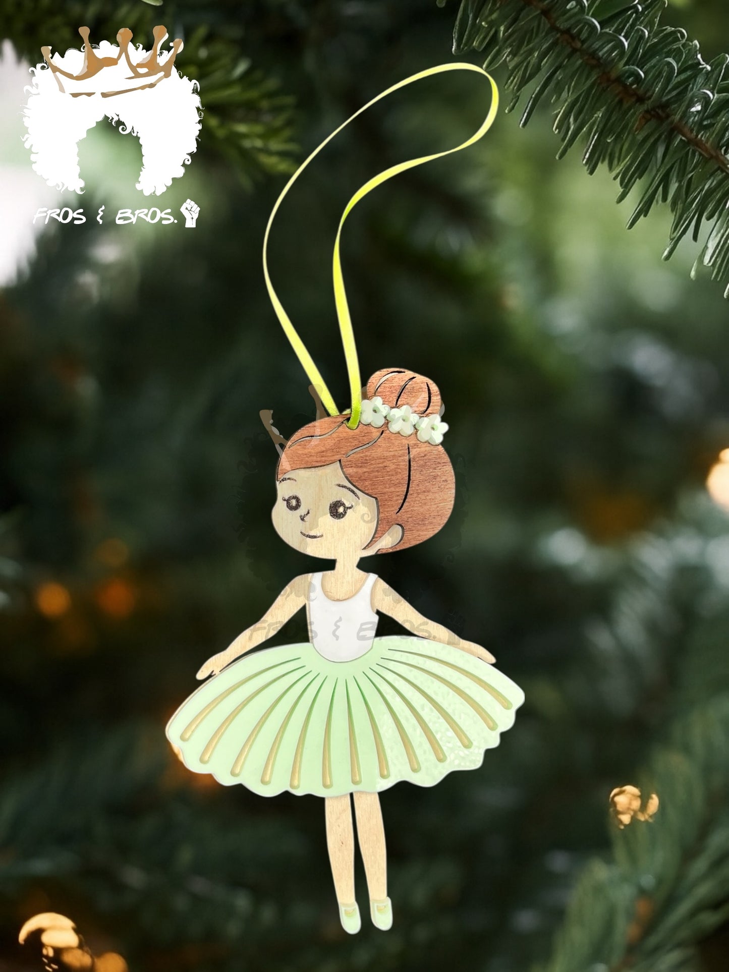 Fairy or Ballerina Ornament – Customizable Skin Tones & Colors