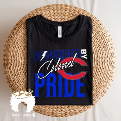 Powered By School Spirit Tee