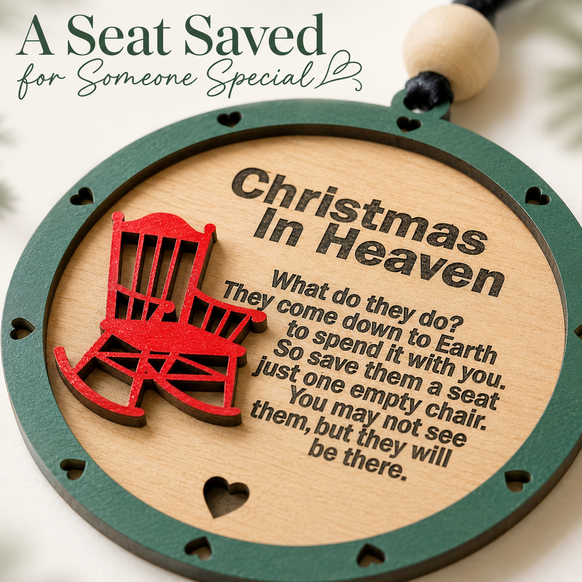 Christmas in Heaven Memorial Ornament