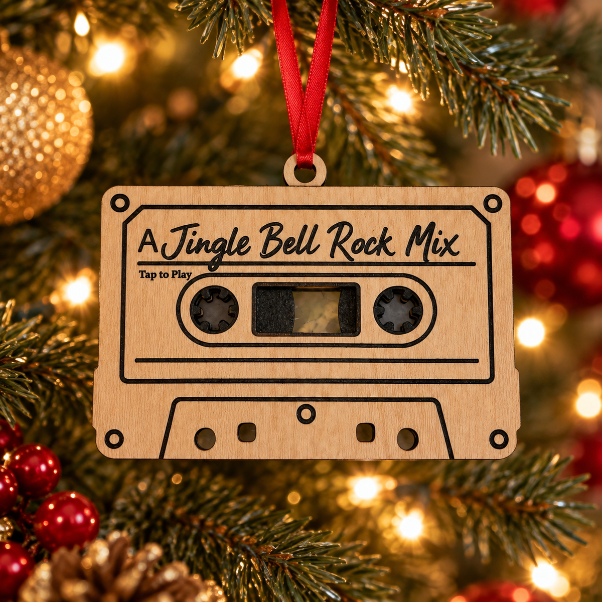 Personalized NFC Cassette Ornament