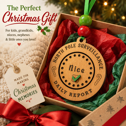 North Pole Surveillance Daily Report Ornament