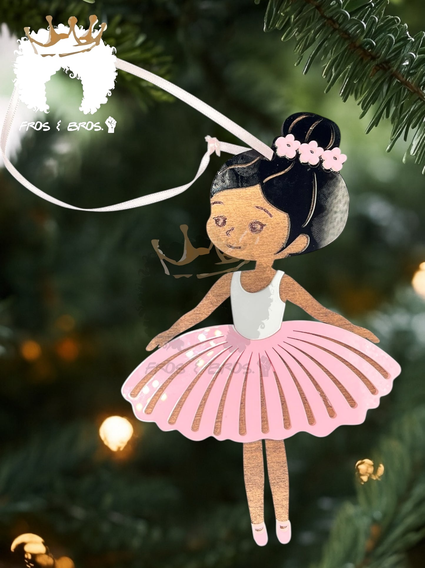 Fairy or Ballerina Ornament – Customizable Skin Tones & Colors