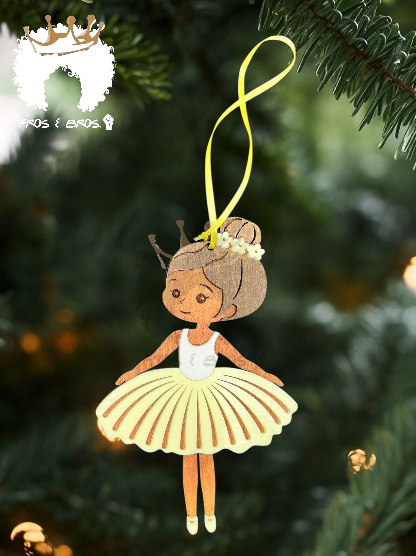 Fairy or Ballerina Ornament – Customizable Skin Tones & Colors