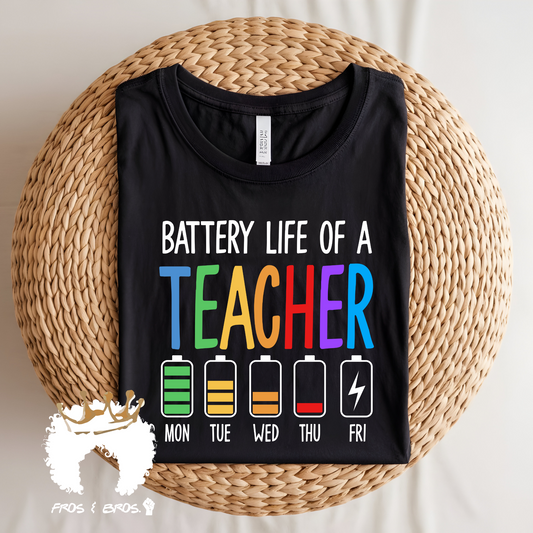 Battery Life of a Teacher DTF Transfer