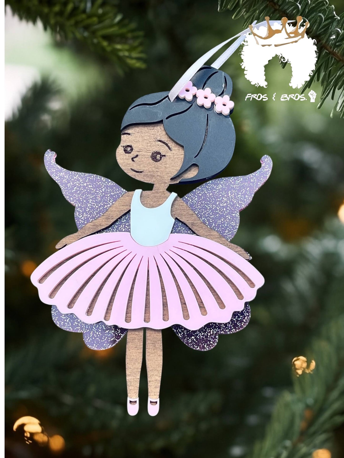 Fairy or Ballerina Ornament – Customizable Skin Tones & Colors