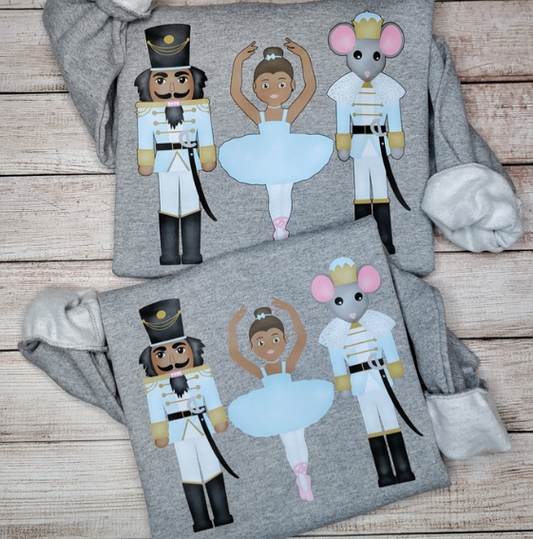Nutcracker & Ballerina Christmas Tees