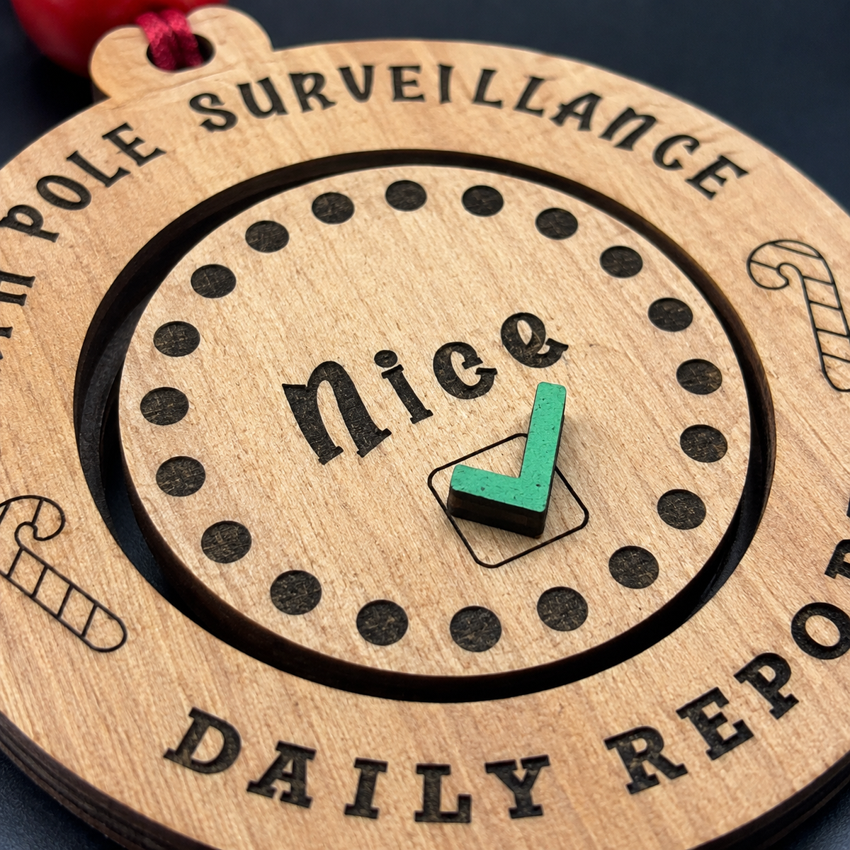 North Pole Surveillance Daily Report Ornament