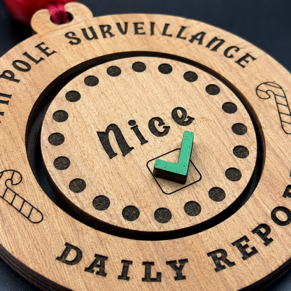 North Pole Surveillance Daily Report Ornament
