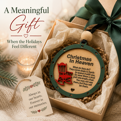 Christmas in Heaven Memorial Ornament
