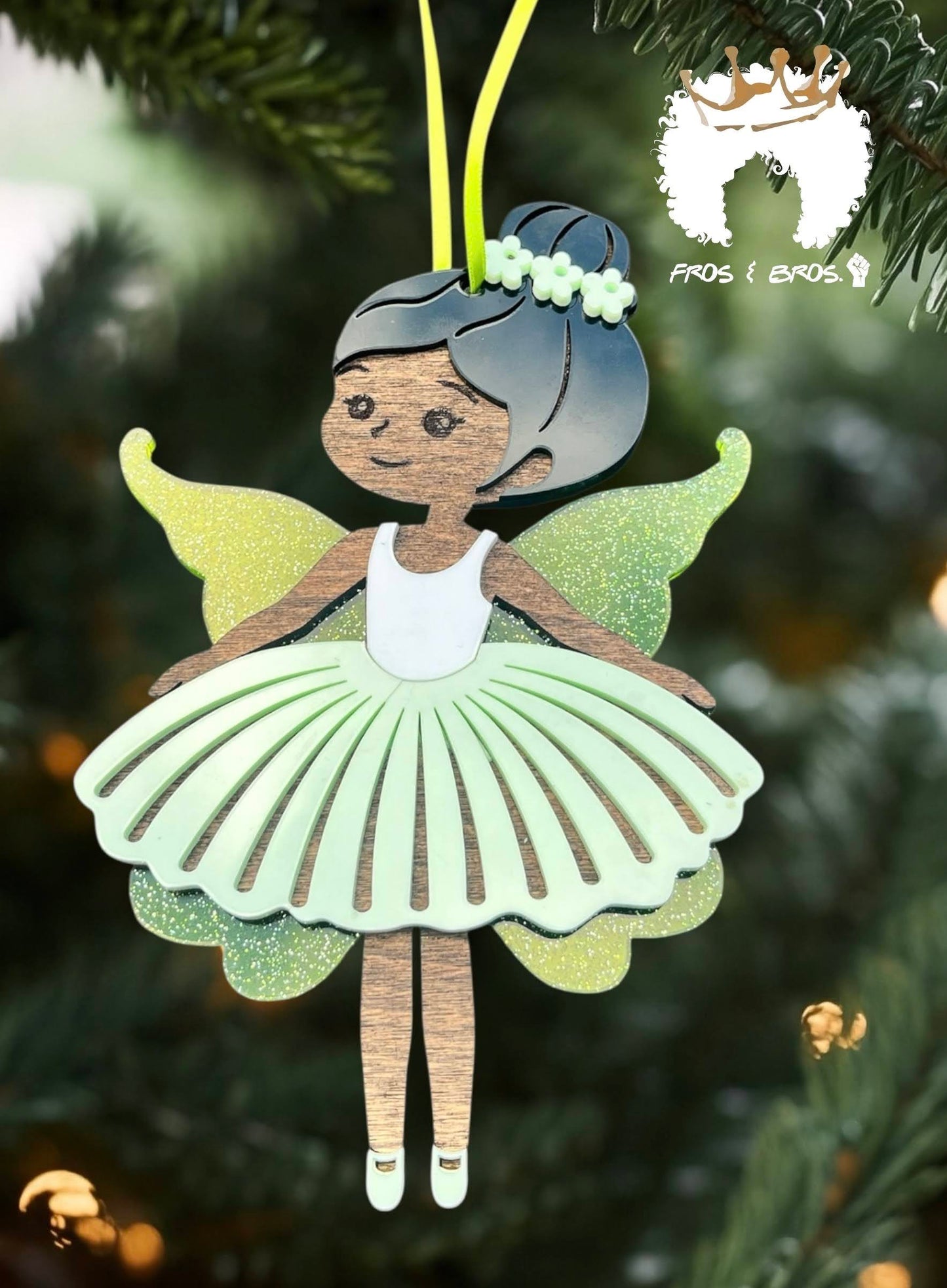 Fairy or Ballerina Ornament – Customizable Skin Tones & Colors