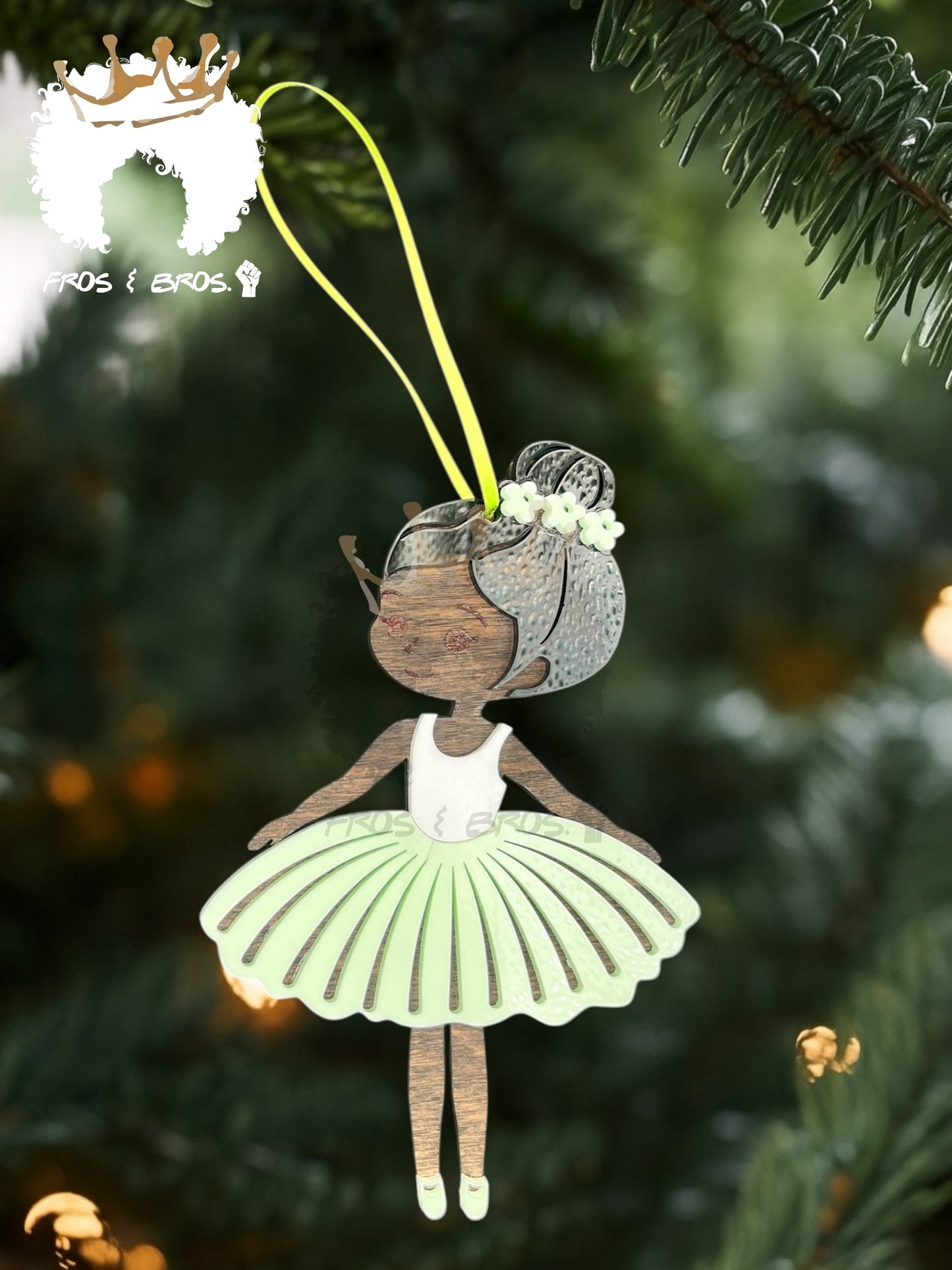 Fairy or Ballerina Ornament – Customizable Skin Tones & Colors
