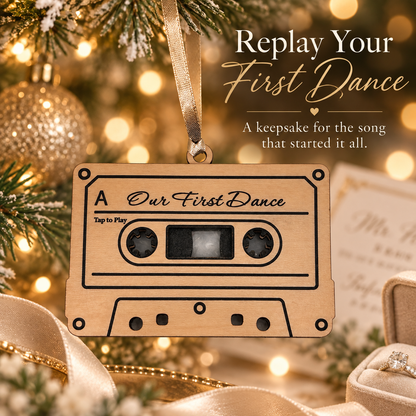 Personalized NFC Cassette Ornament