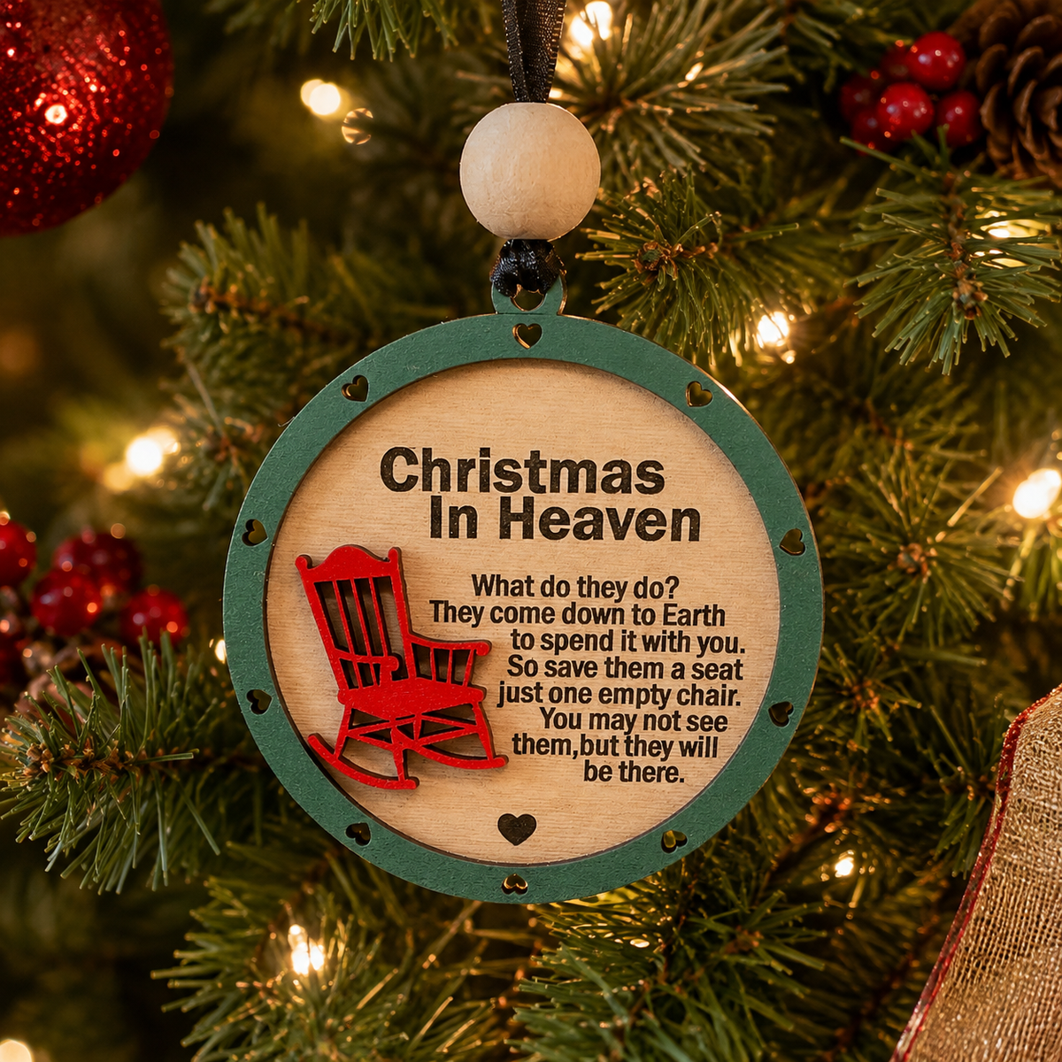 Christmas in Heaven Memorial Ornament